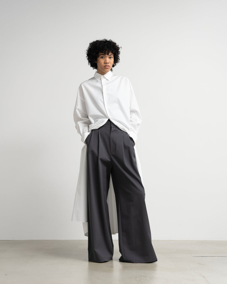 Compact Ponte Two Tuck Wide Pants