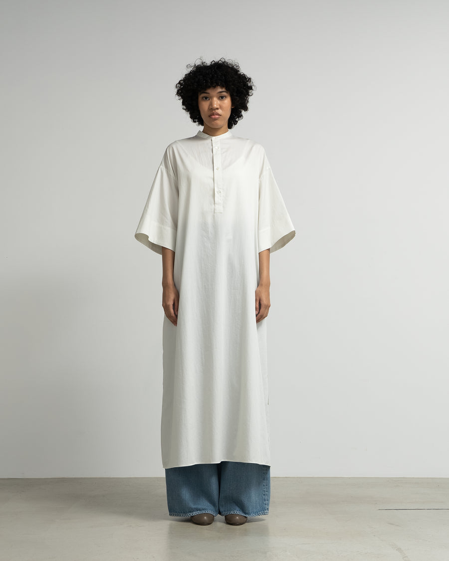 Silicon Poplin 3/4 Sleeve Smock Dress