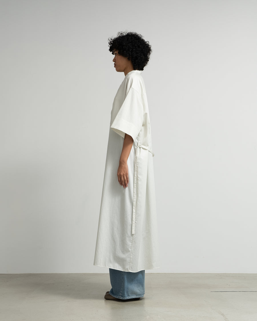 Silicon Poplin 3/4 Sleeve Smock Dress