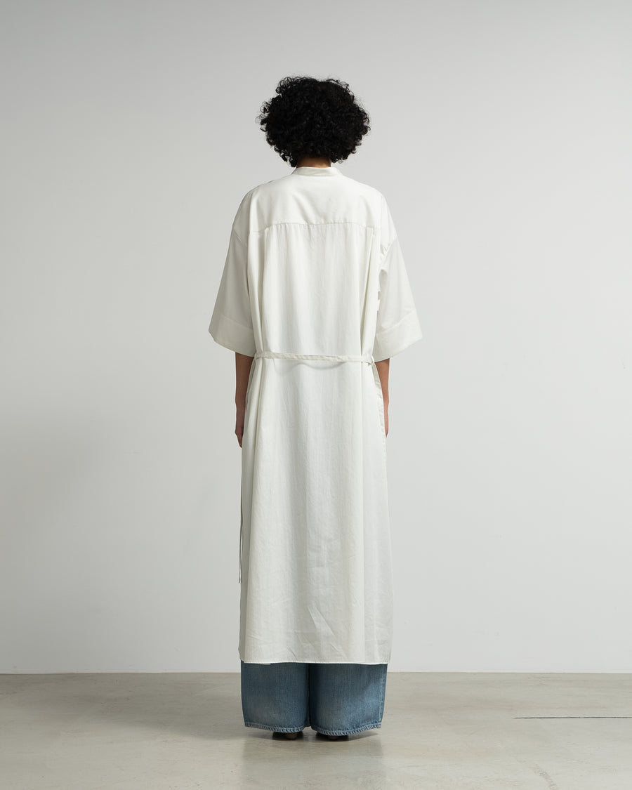 Silicon Poplin 3/4 Sleeve Smock Dress