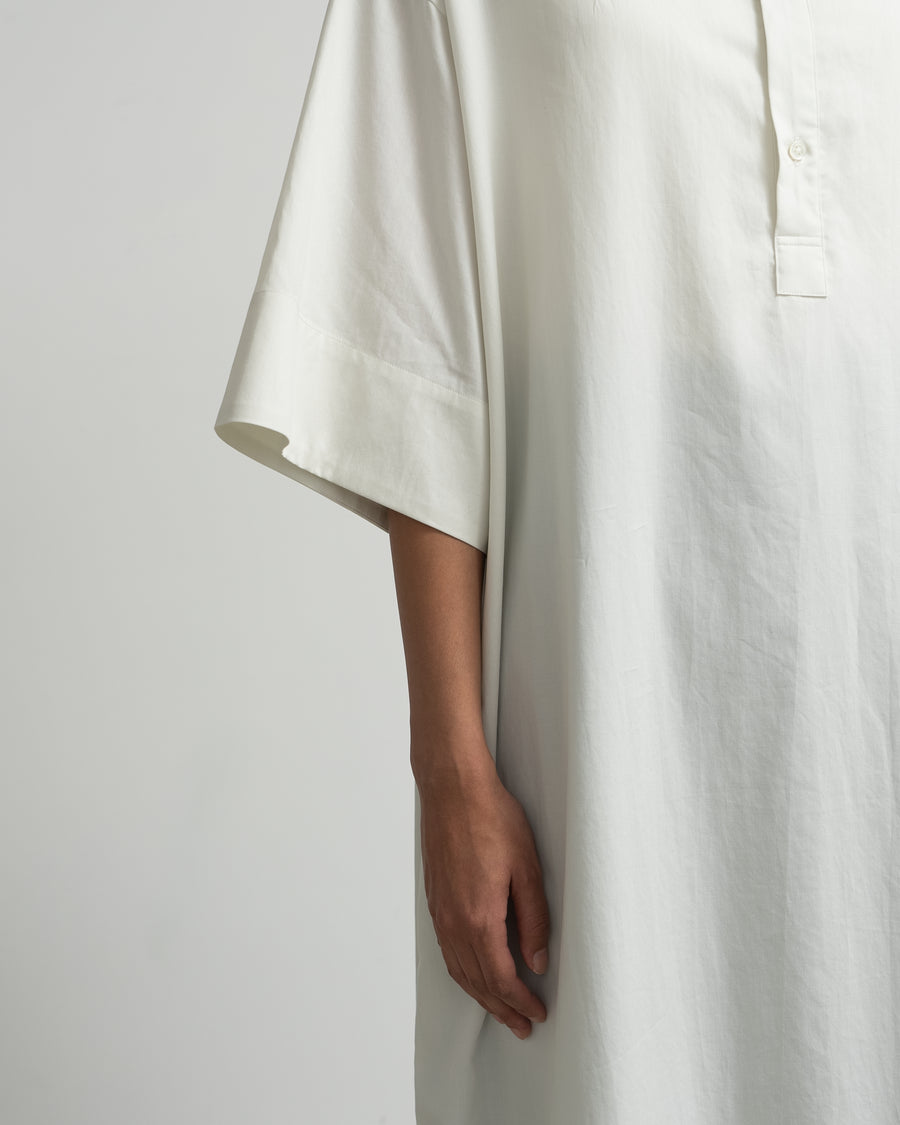 Silicon Poplin 3/4 Sleeve Smock Dress