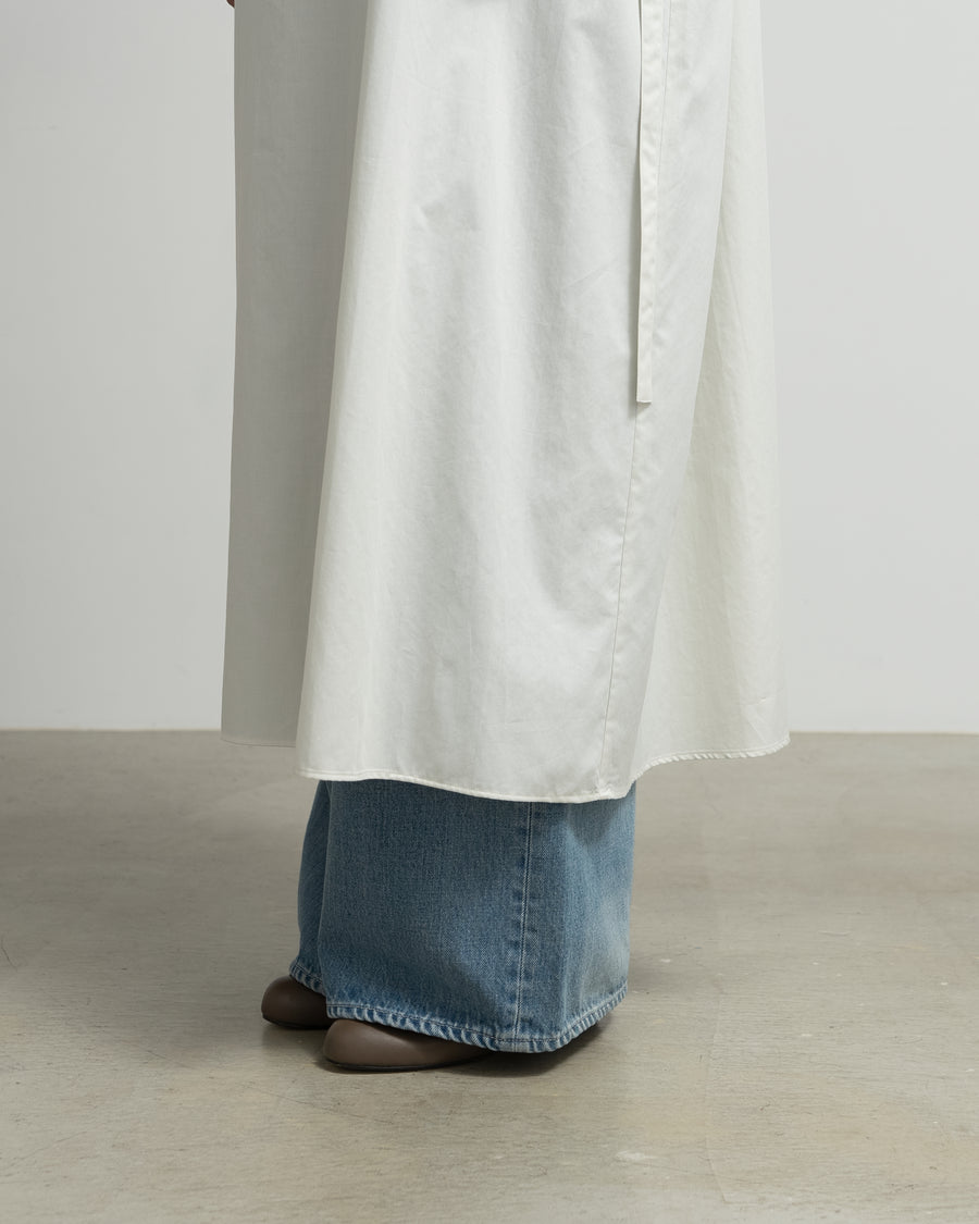 Silicon Poplin 3/4 Sleeve Smock Dress