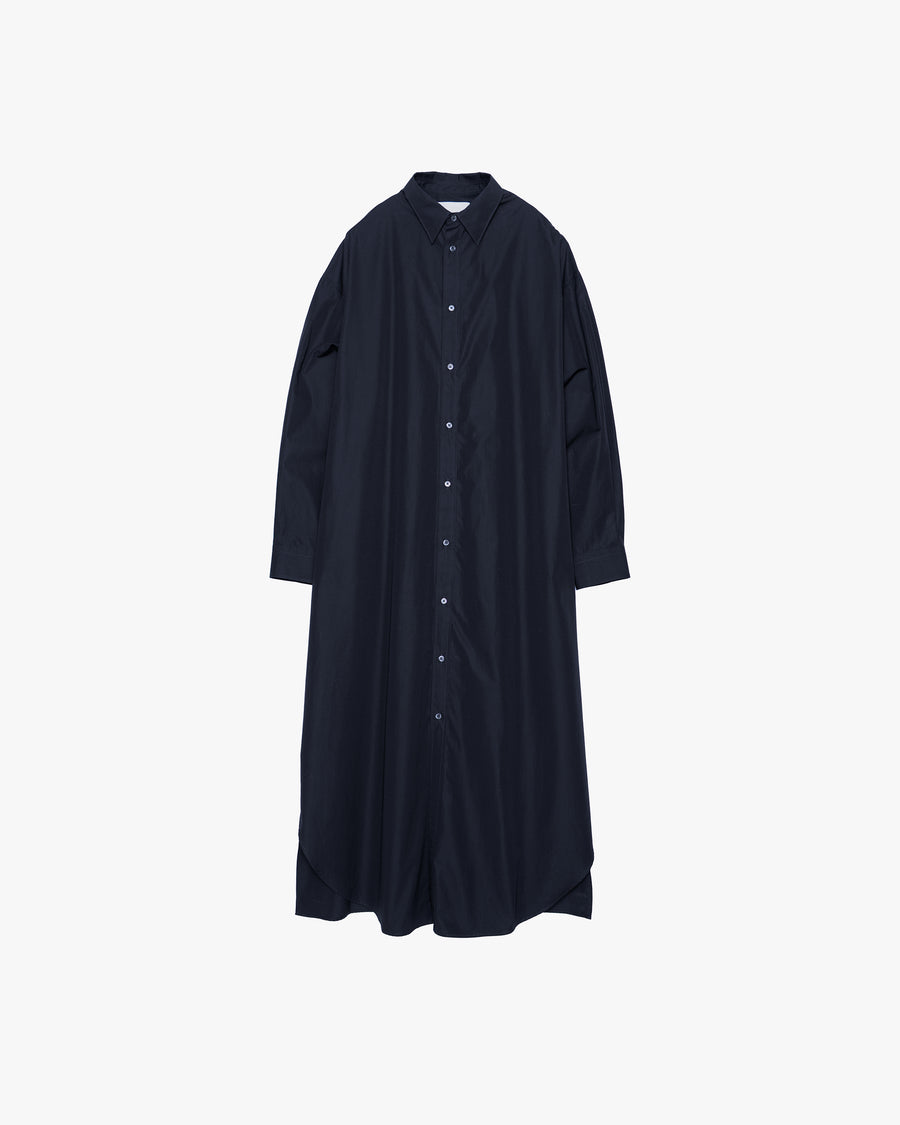 High Count Broad Oversized Regular Collar Shirt Dress
