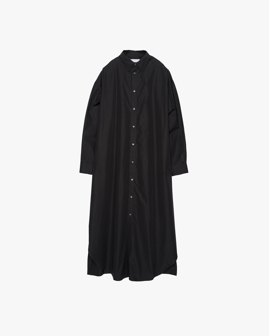 High Count Broad Oversized Regular Collar Shirt Dress