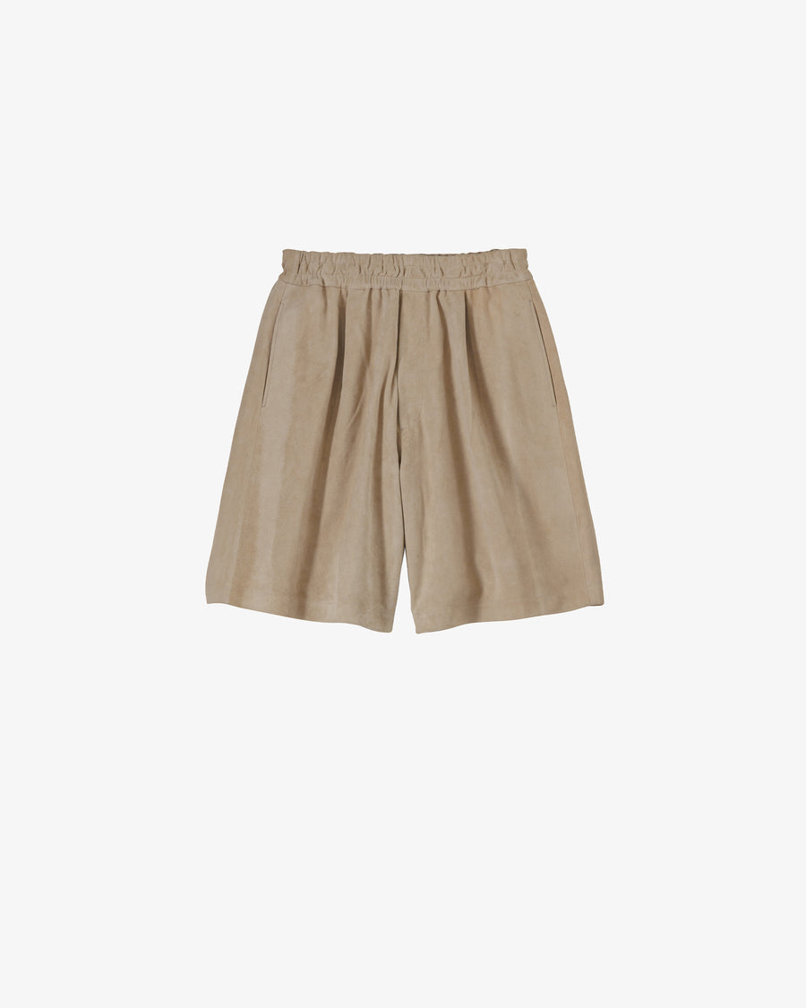 Goat Suede Wide Shorts