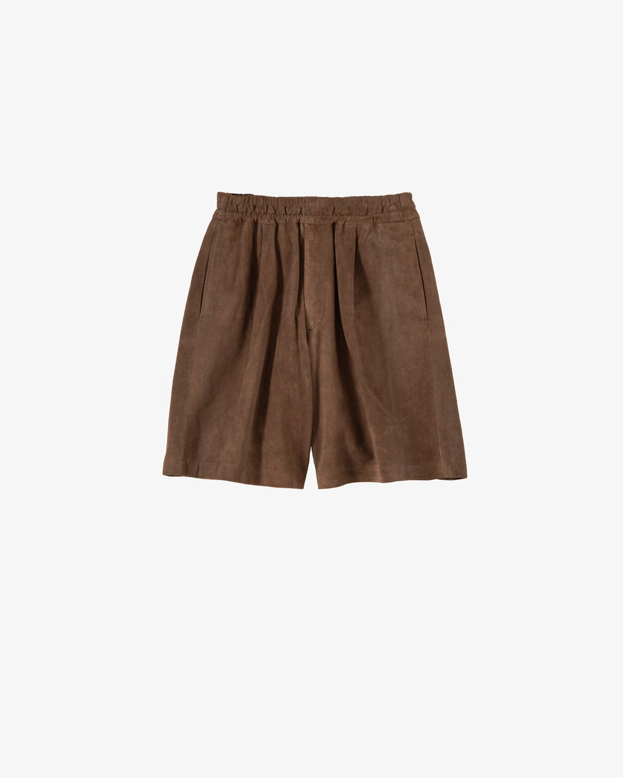 Goat Suede Wide Shorts