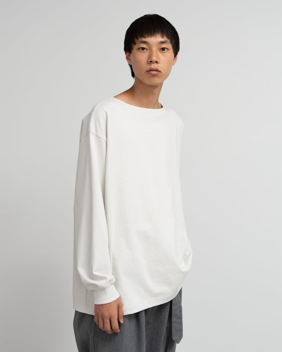 Recycled Cotton Jersey Boat Neck